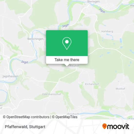 Pfaffenwald map