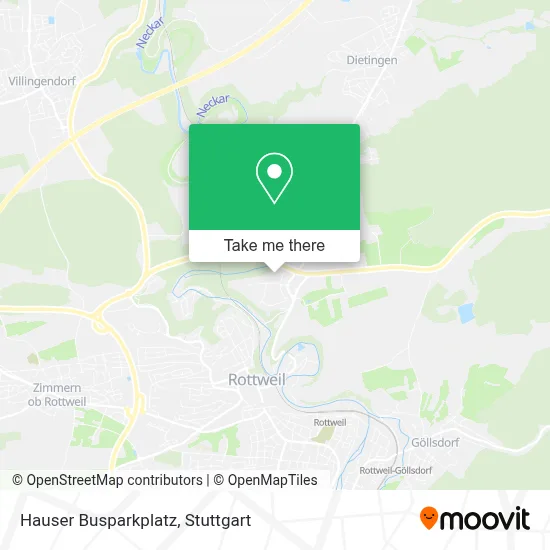 Hauser Busparkplatz map