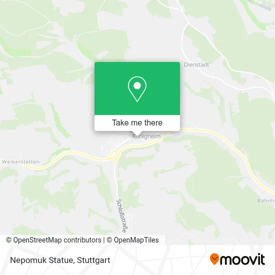 Nepomuk Statue map