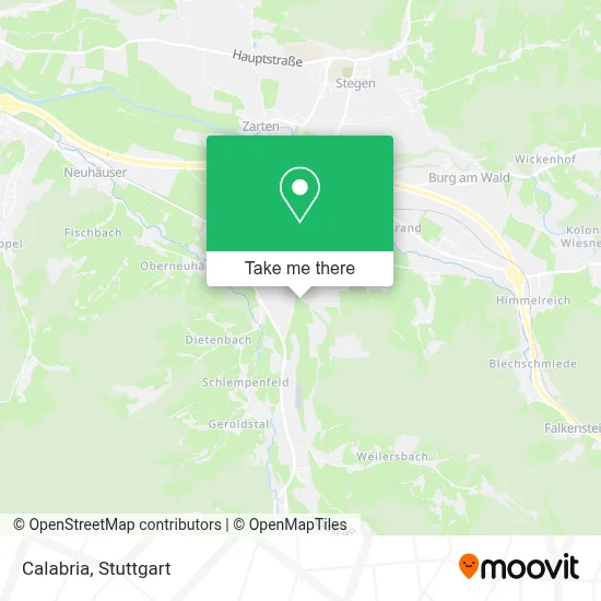 Calabria map