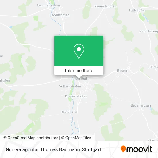 Generalagentur Thomas Baumann map