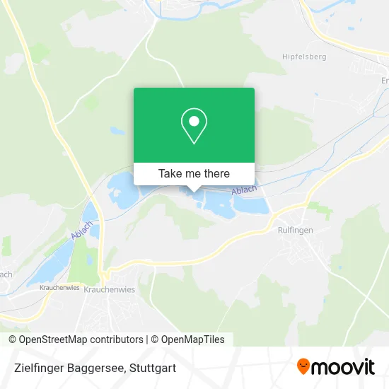 Zielfinger Baggersee map