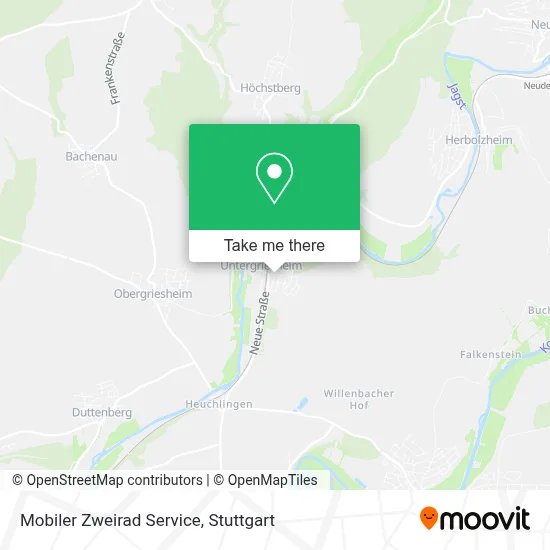 Mobiler Zweirad Service map