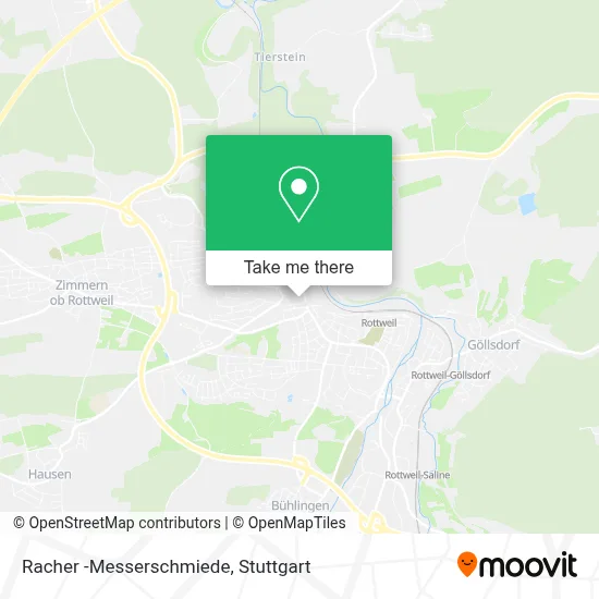 Racher -Messerschmiede map