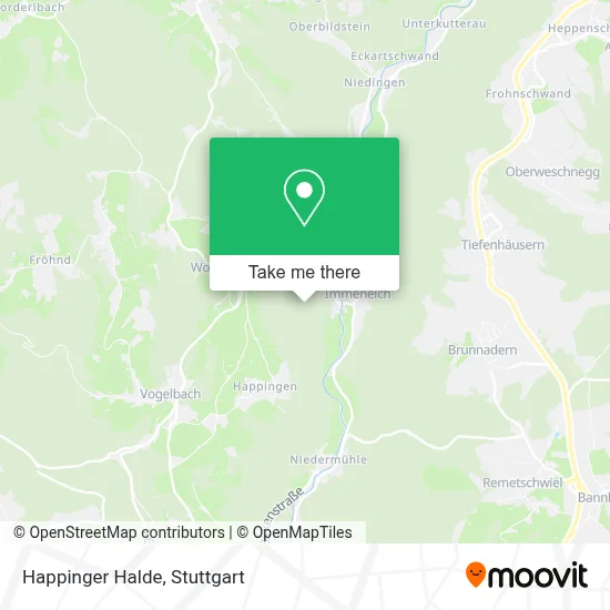 Happinger Halde map