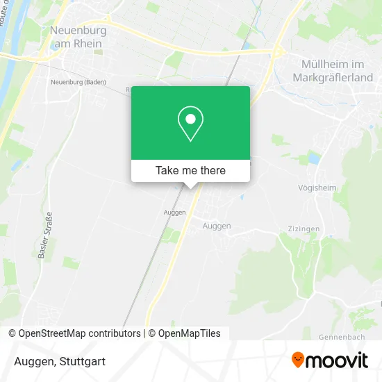 Auggen map