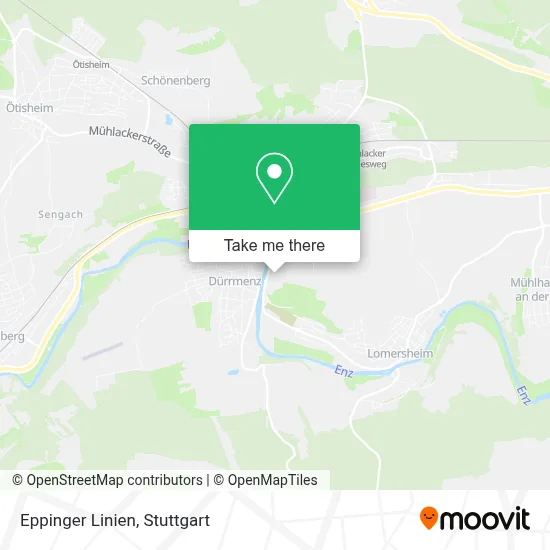 Eppinger Linien map