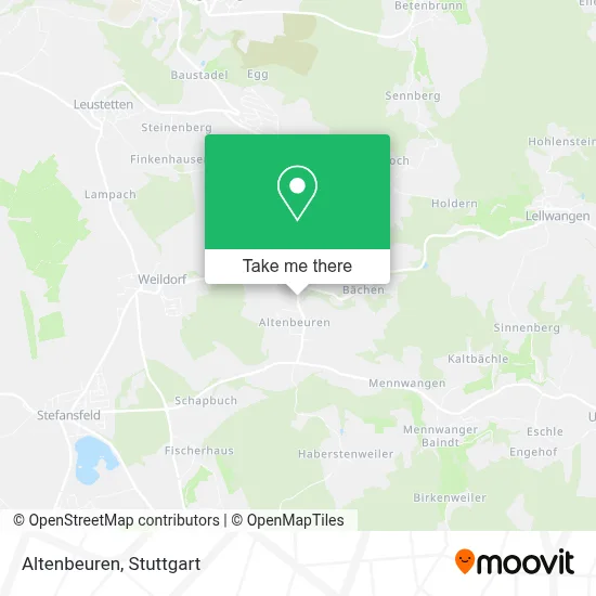 Altenbeuren map