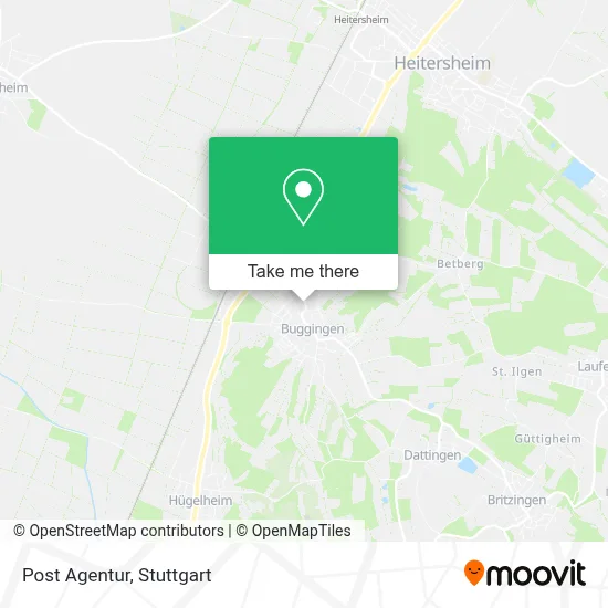 Post Agentur map