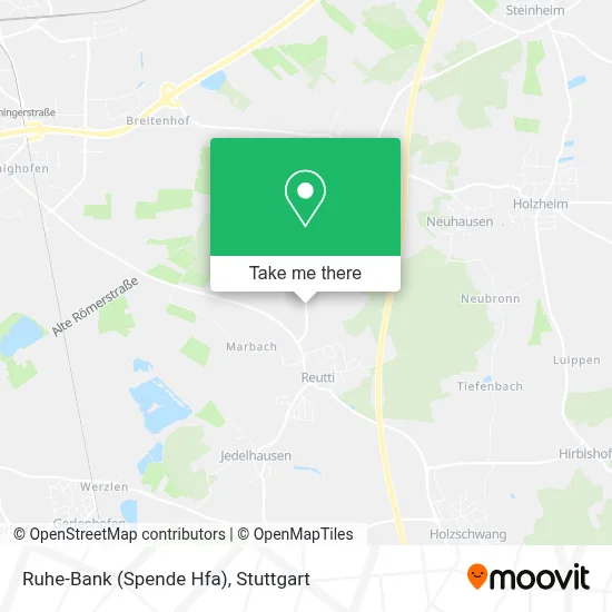 Ruhe-Bank (Spende Hfa) map