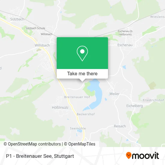 P1 - Breitenauer See map