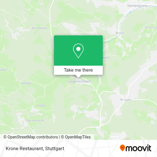 Restaurant Krone map