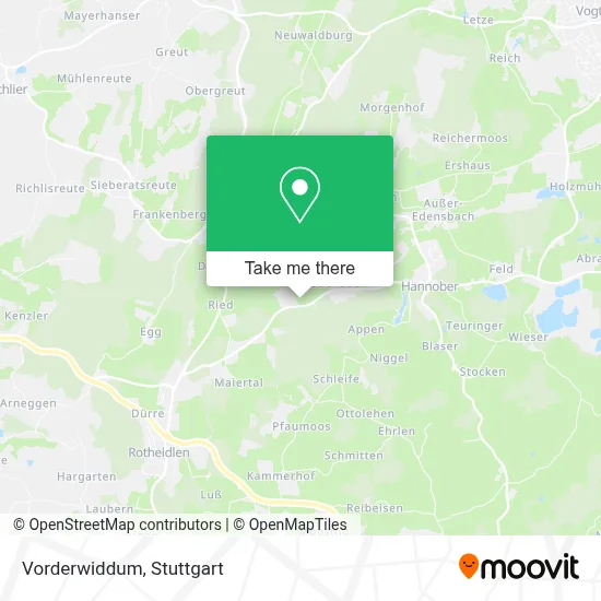 Vorderwiddum map