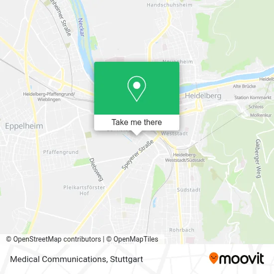 Medical Communications map