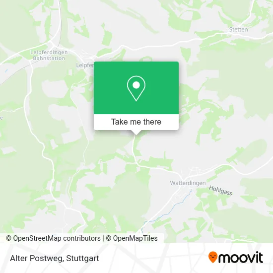 Alter Postweg map