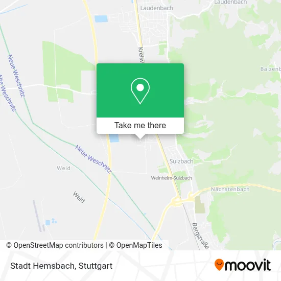 Stadt Hemsbach map