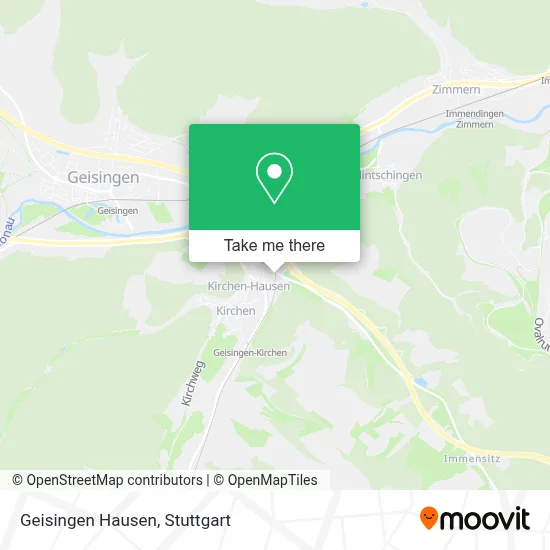 Geisingen Hausen map