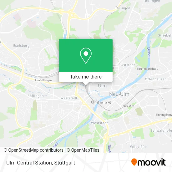 Ulm Hbf map
