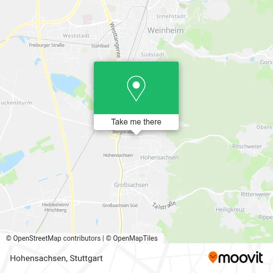 Hohensachsen map