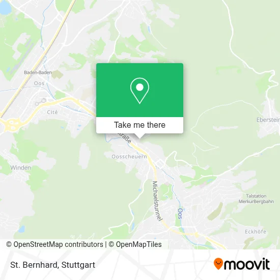 St. Bernhard map