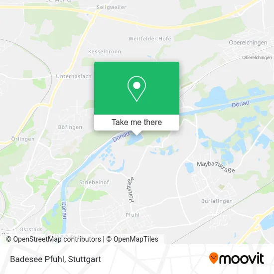 Badesee Pfuhl map