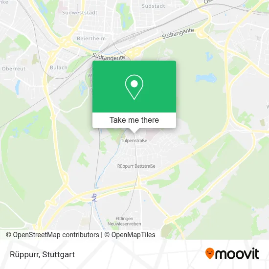 Rüppurr map