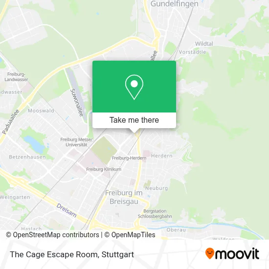 The Cage Escape Room map