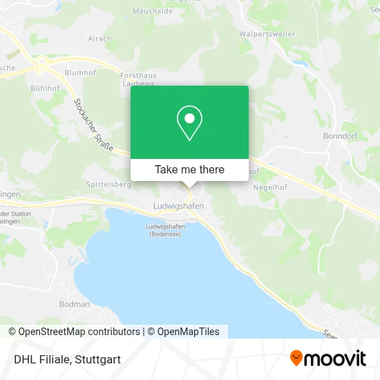 DHL Filiale map
