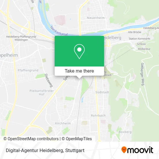 Digital-Agentur Heidelberg map