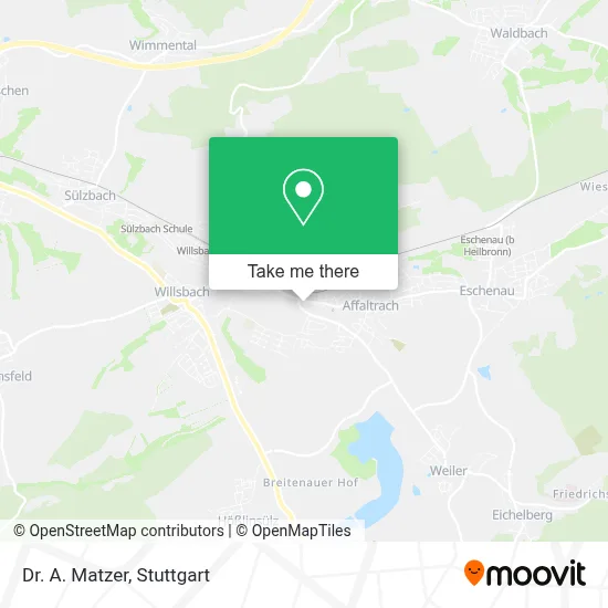 Dr. A. Matzer map