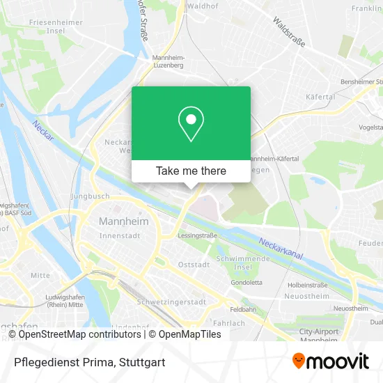 Pflegedienst Prima map