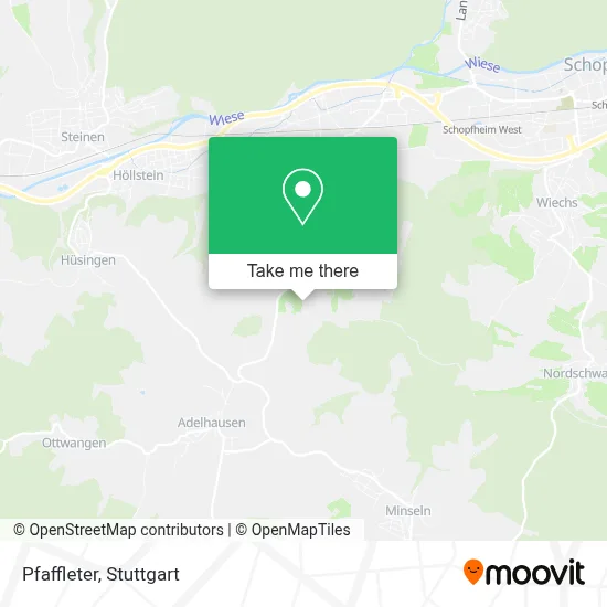 Pfaffleter map