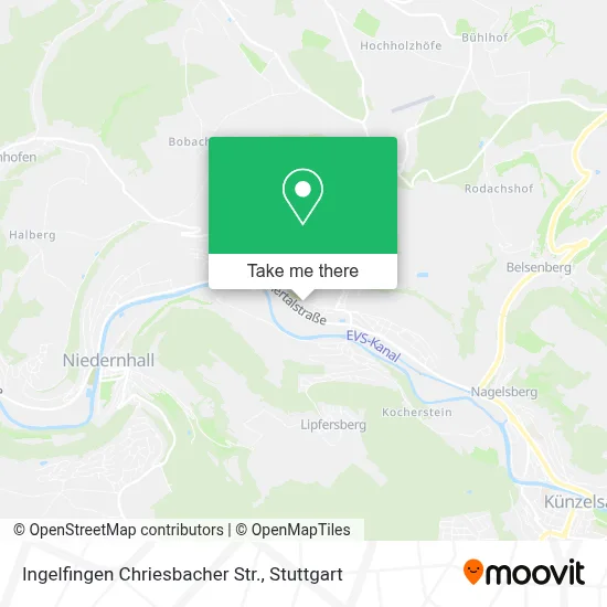 Ingelfingen Chriesbacher Str. map