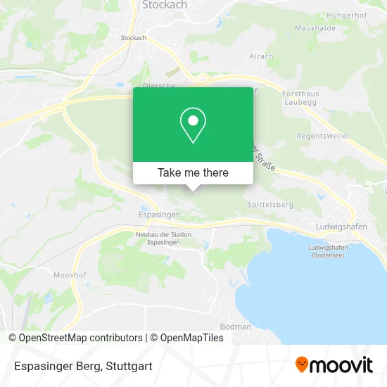 Espasinger Berg map