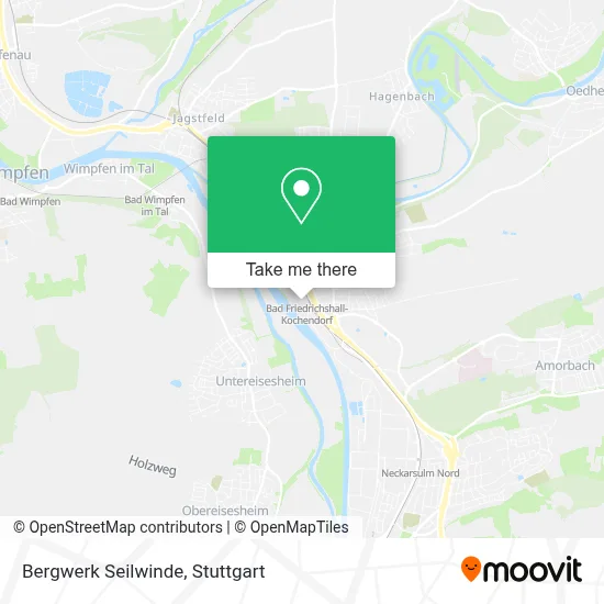 Bergwerk Seilwinde map
