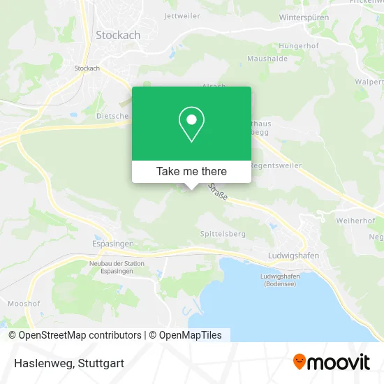 Haslenweg map