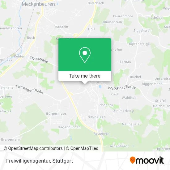 Freiwilligenagentur map