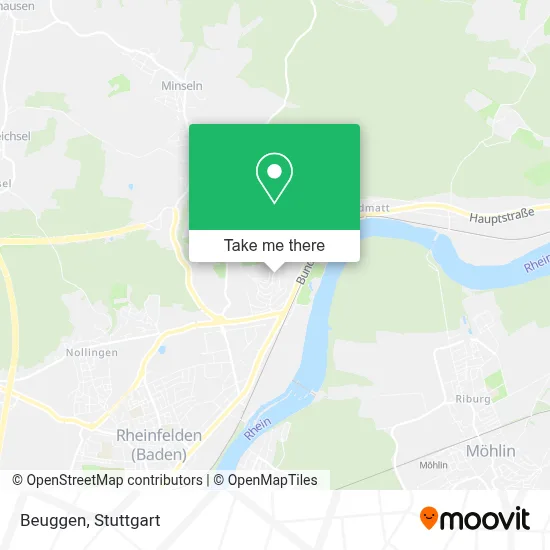 Beuggen map