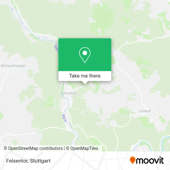 Felsentor map