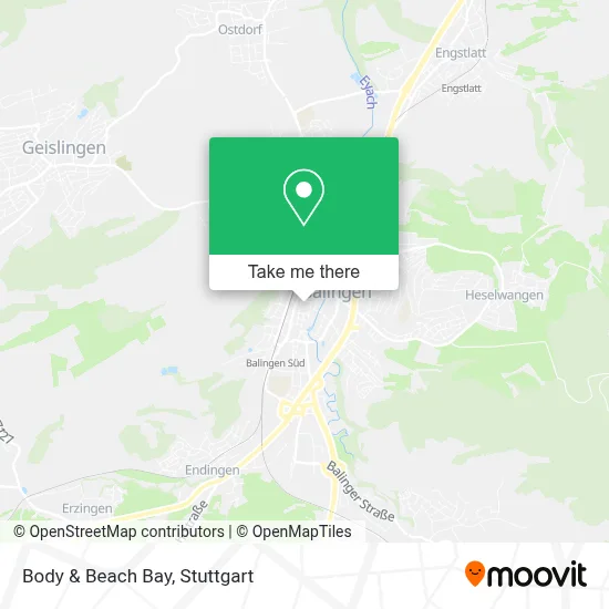Body & Beach Bay map