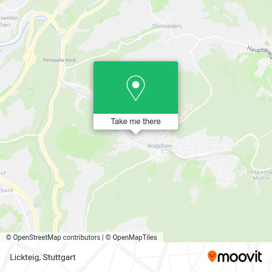 Lickteig map