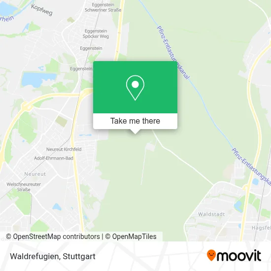 Waldrefugien map