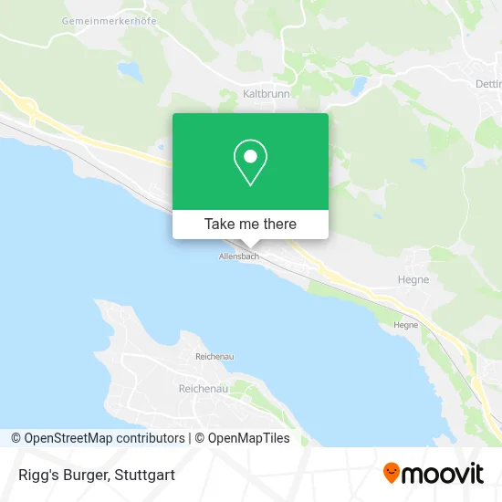 Rigg's Burger map