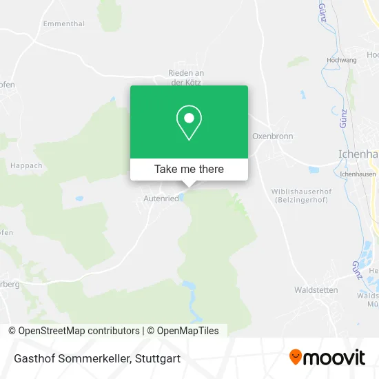 Gasthof Sommerkeller map