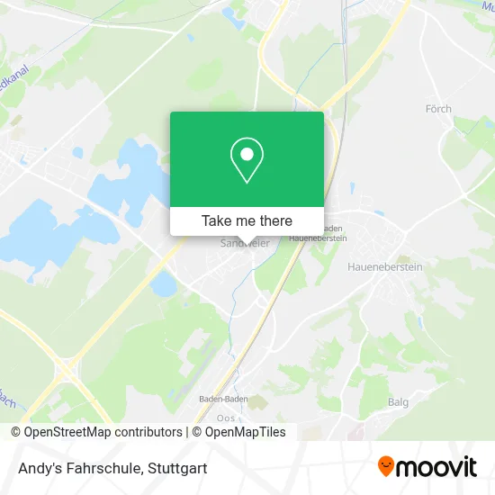 Andy's Fahrschule map