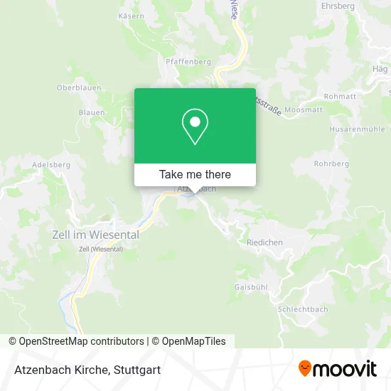 Atzenbach Kirche map