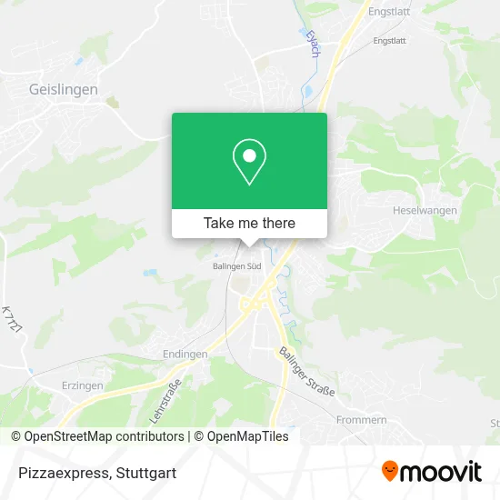 Pizzaexpress map