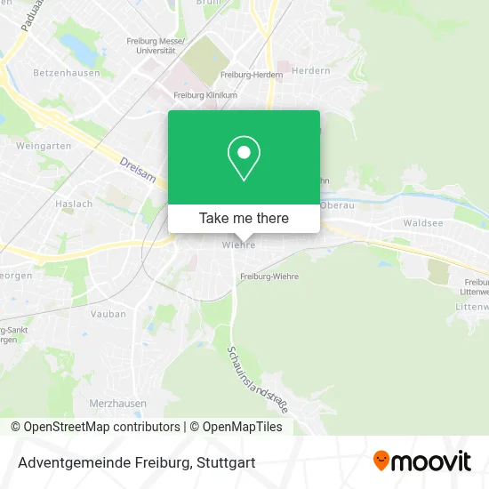 Adventgemeinde Freiburg map