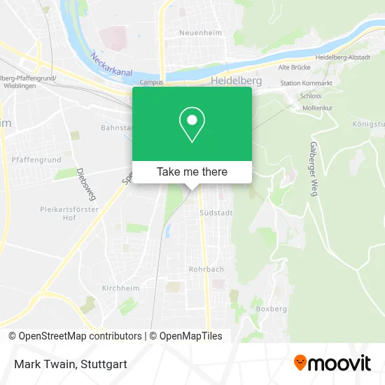 Mark Twain map