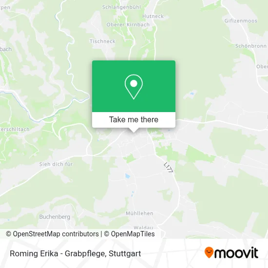 Roming Erika - Grabpflege map